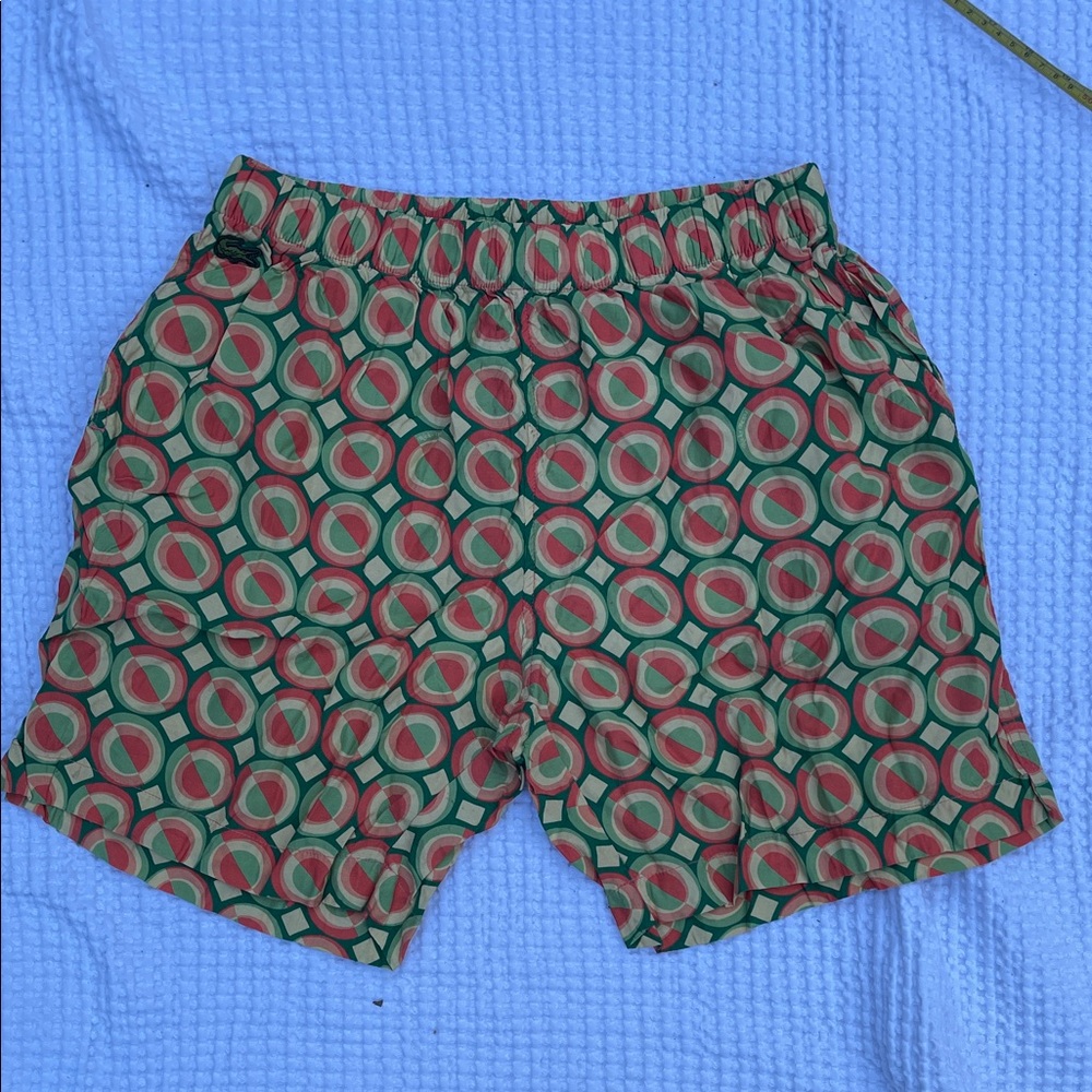 Lacoste for Ricky Regal Men’s Multicolor Geometric Shorts - Picture 2 of 10